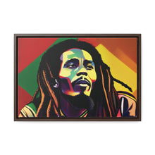 Colored Bob Marley Canvas Wraps, Horizontal Frame