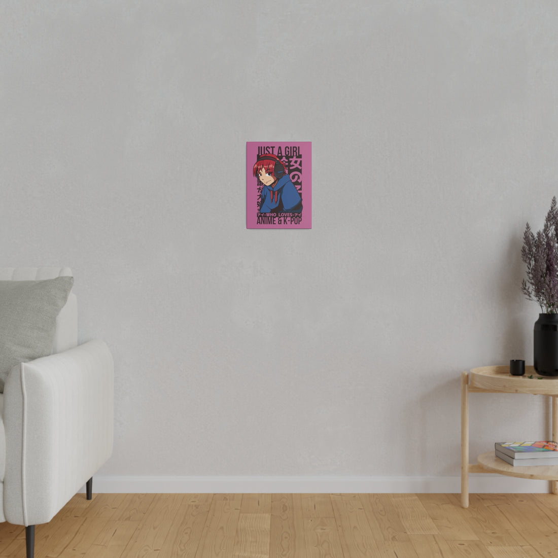 Just A Girl Who Loves Anime & KPOP - Matte Canvas, Stretched, 0.75"