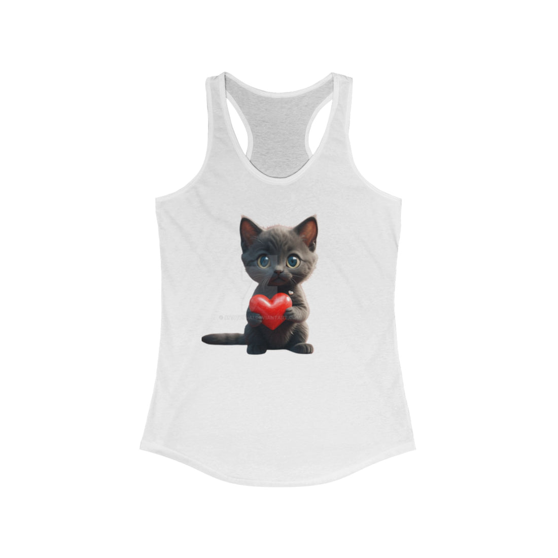 I Love My Cat Women's Racerback Tank