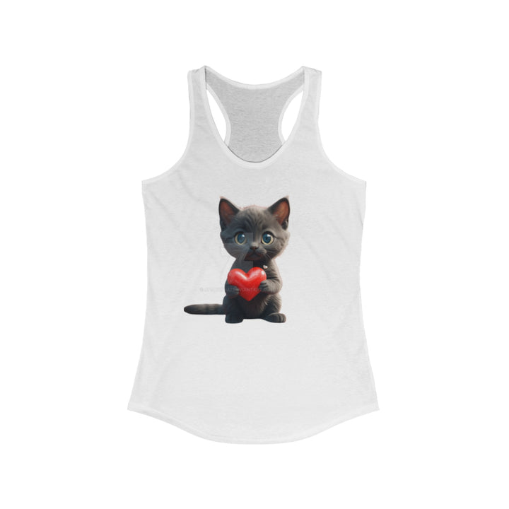 I Love My Cat Women's Racerback Tank
