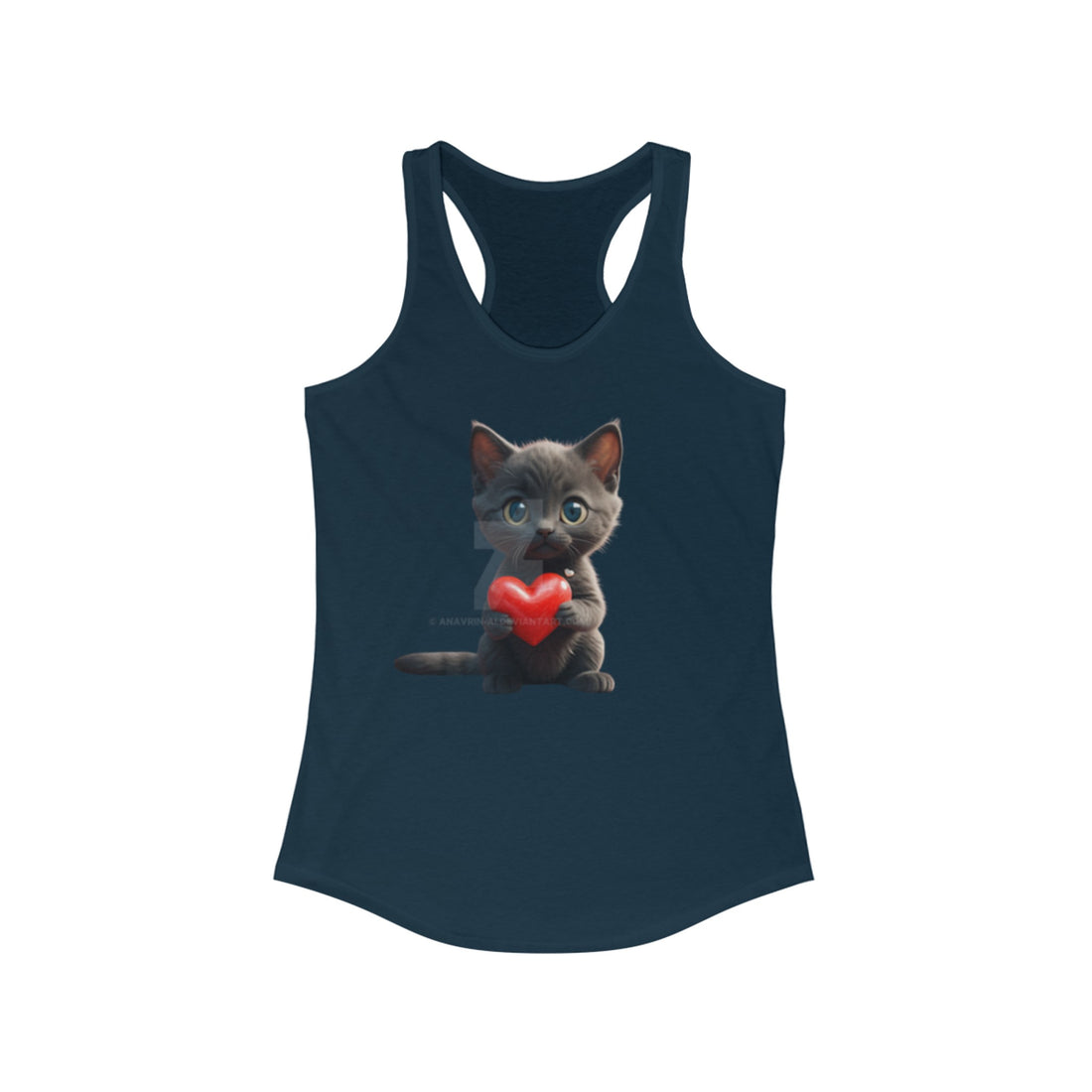 I Love My Cat Women's Racerback Tank