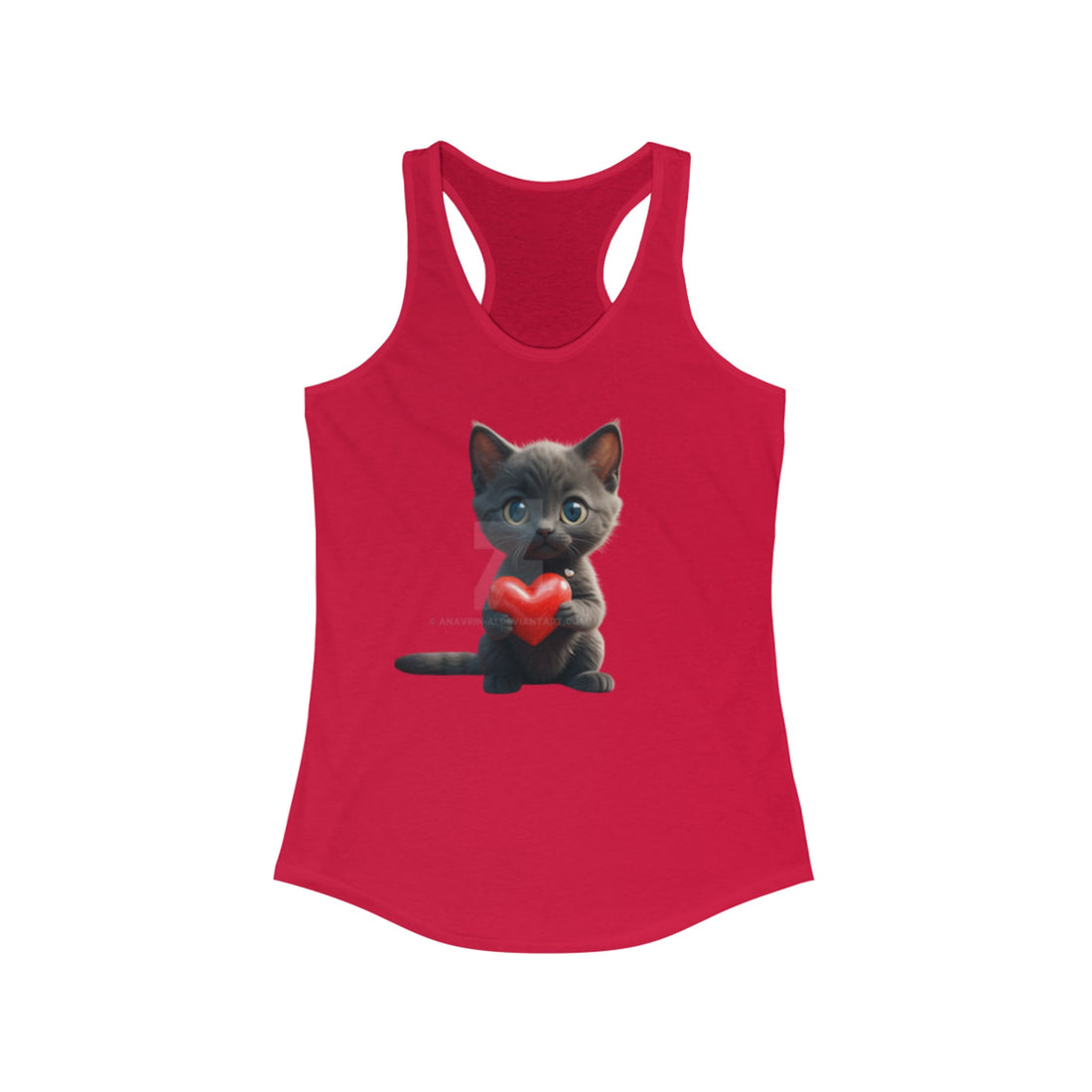 I Love My Cat Women's Racerback Tank