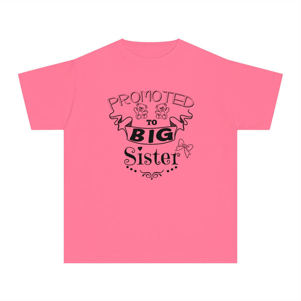 Promoted To Big Sister Youth Midweight Tee