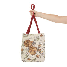Vintage Girls Collecting Flowers Trending Tote Bag