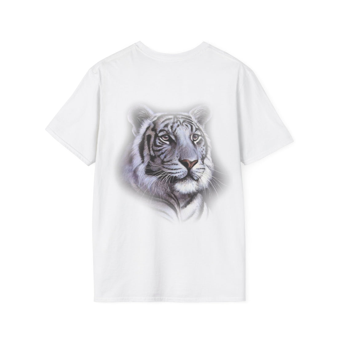 Hello Summer & Tiger in Back Unisex Softstyle T-Shirt