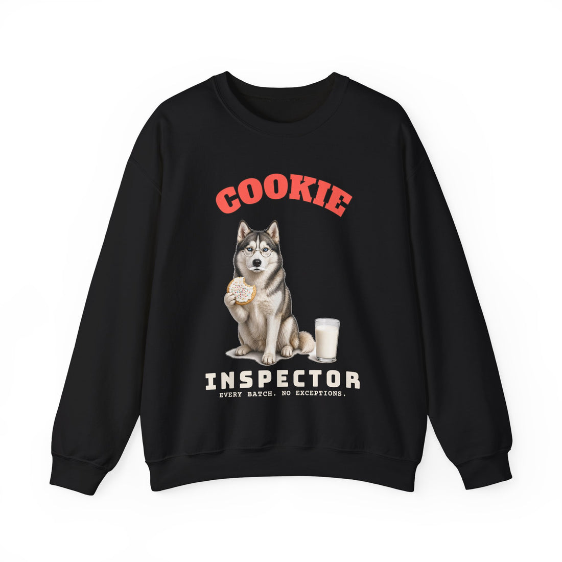 Cookie Inspector funny sweatshirt, view 3