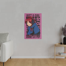 Just A Girl Who Loves Anime & KPOP - Matte Canvas, Stretched, 0.75