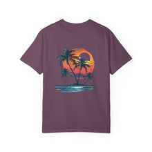 Hello Summer Sunset - Unisex Garment-Dyed T-shirt