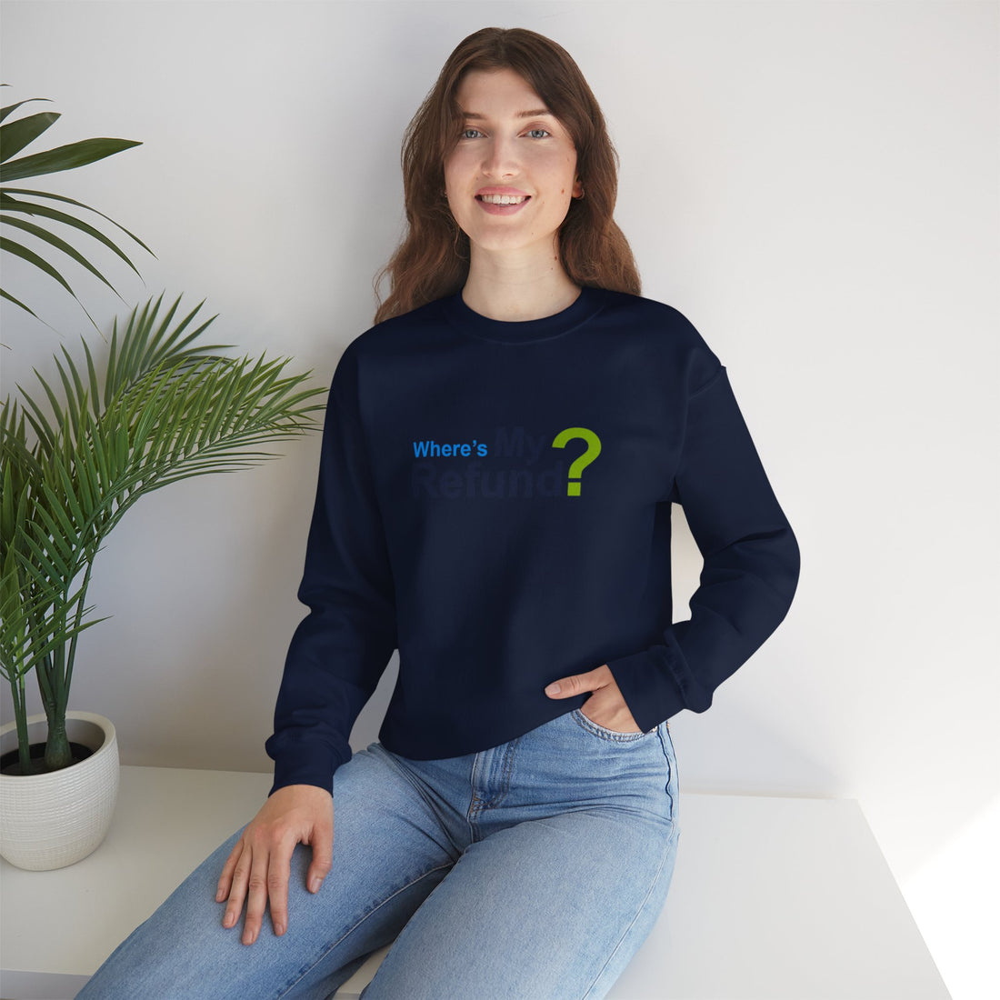 Where's My Refund?? Unisex Heavy Blend™ Crewneck Sweatshirt