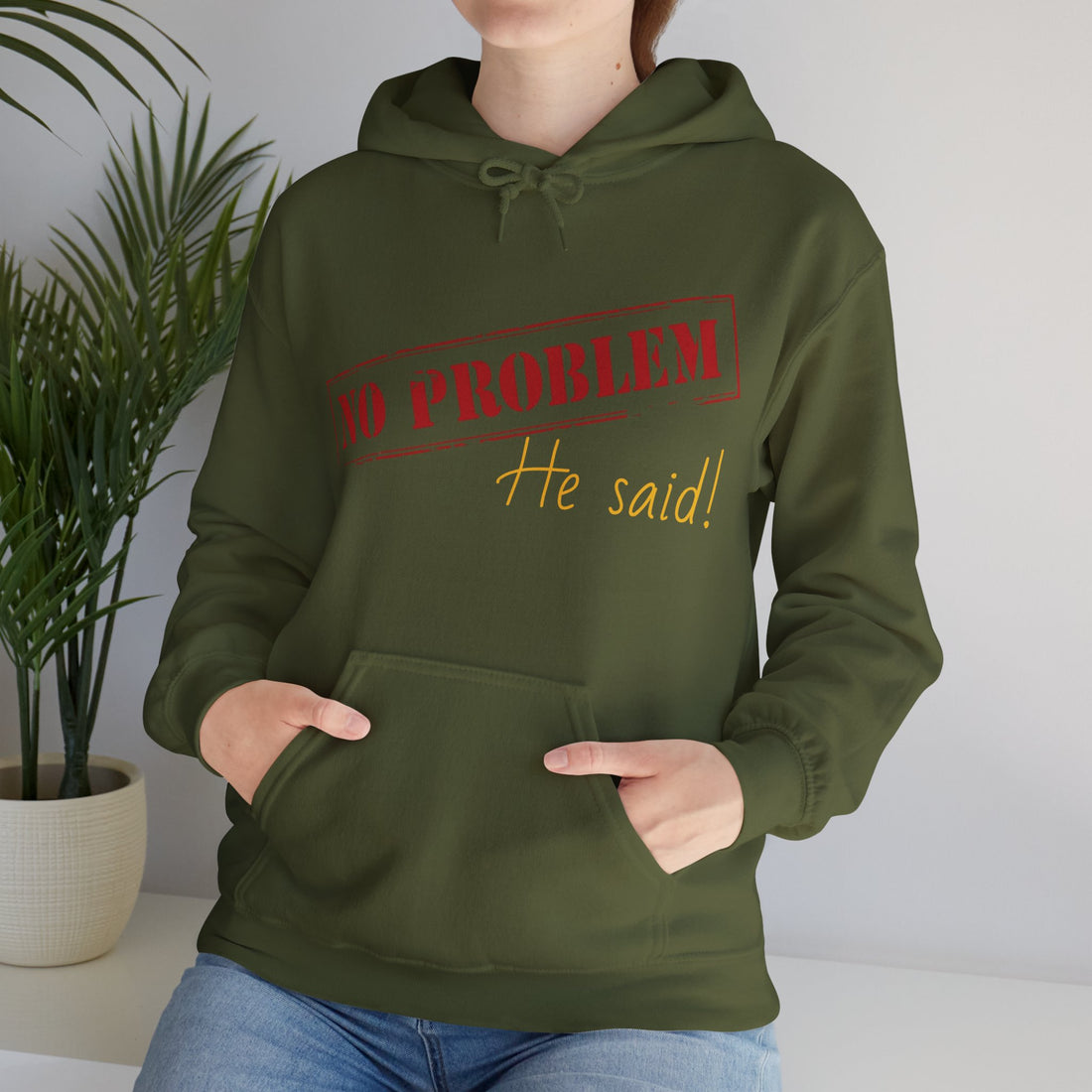 No Problem He Said Women's Heavy Blend™ Hooded Sweatshirt