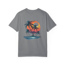 Hello Summer Sunset - Unisex Garment-Dyed T-shirt