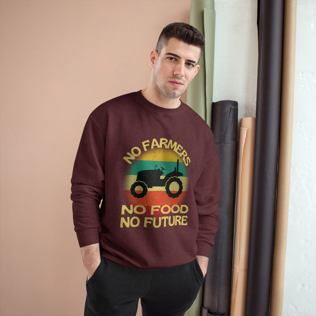 No Farmers No Food Champion Sweatshirt