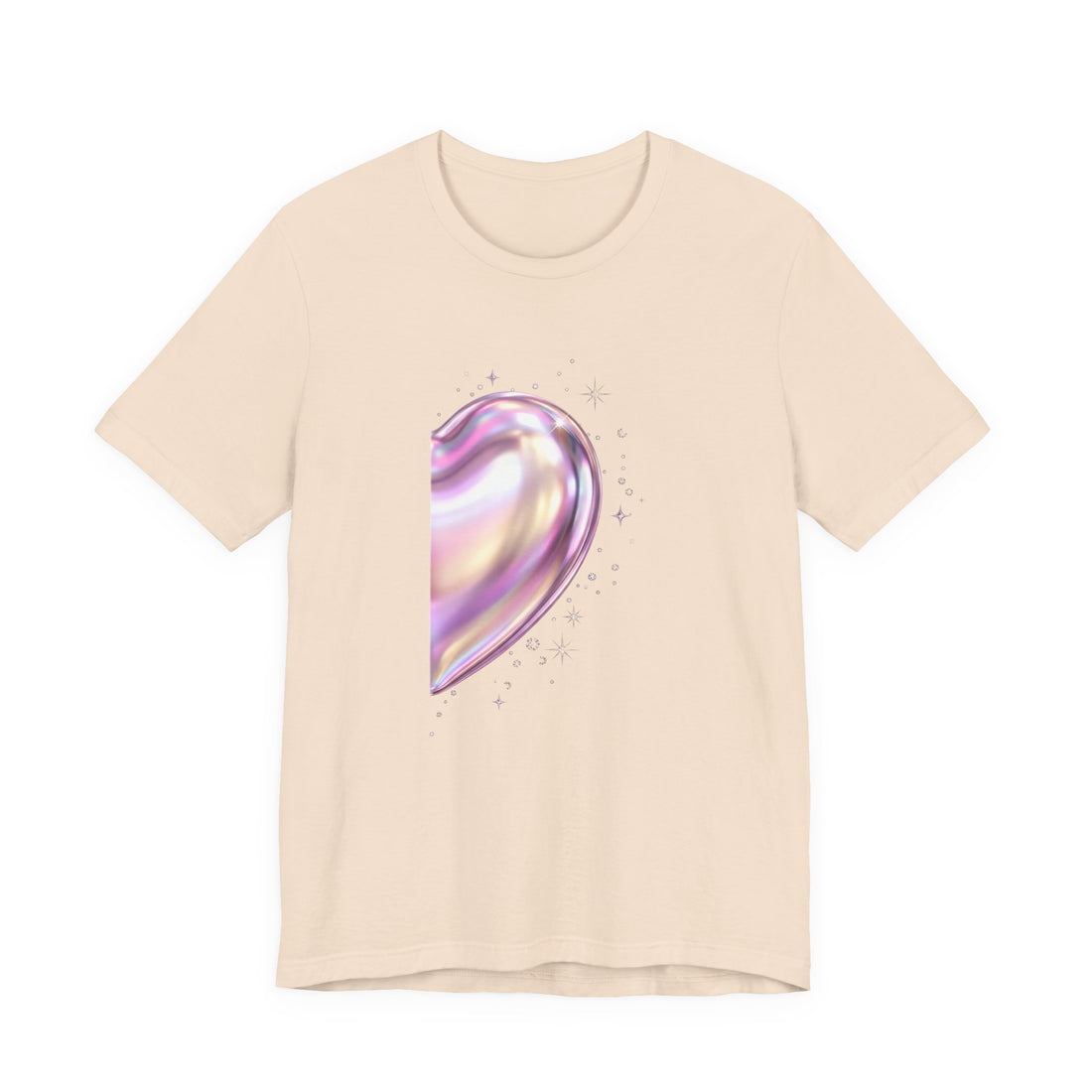 Split Heart matching couples t-shirt right half by Inkida, view 4