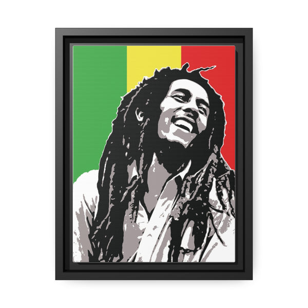 Portrait Bob Marley The Legend Matte Canvas W Black Frame