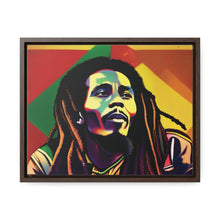 Colored Bob Marley Canvas Wraps, Horizontal Frame