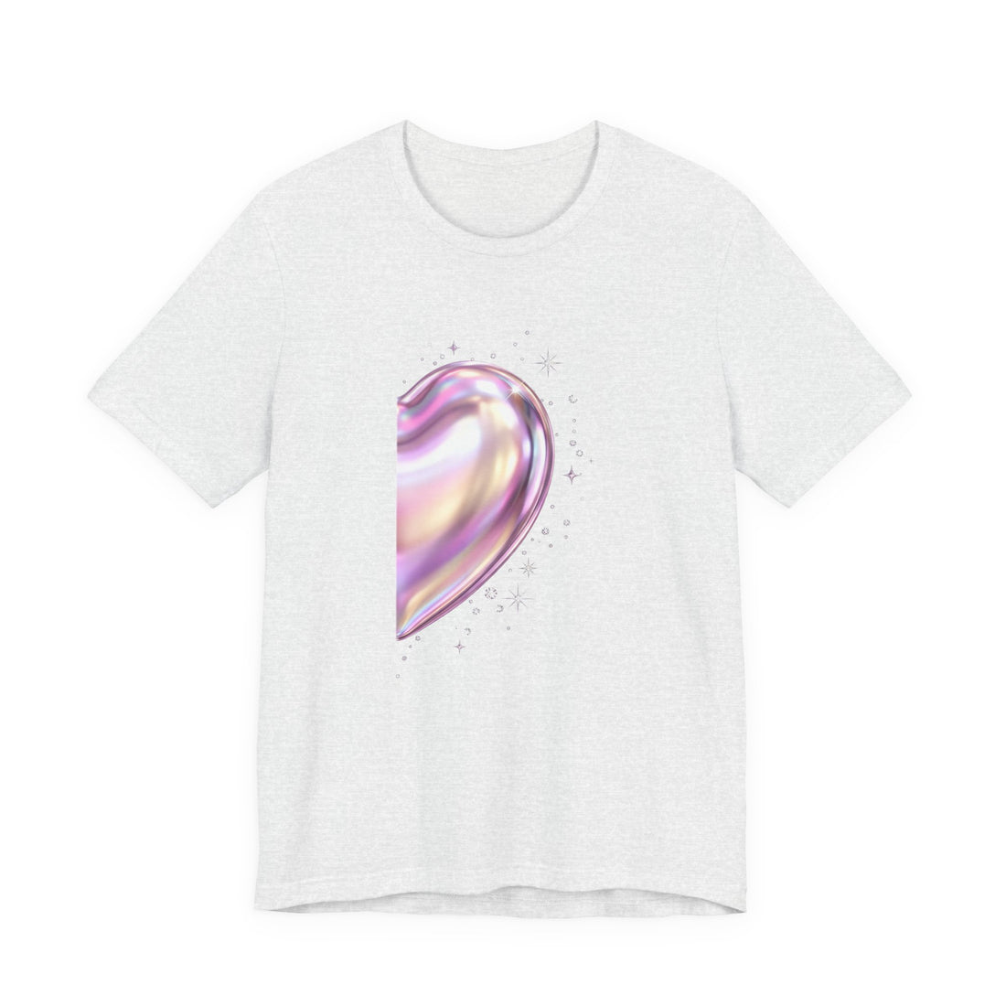 Split Heart matching couples t-shirt right half by Inkida, view 2