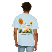 Summer Time - Sunshine Unisex Garment-Dyed T-shirt Love My Cat