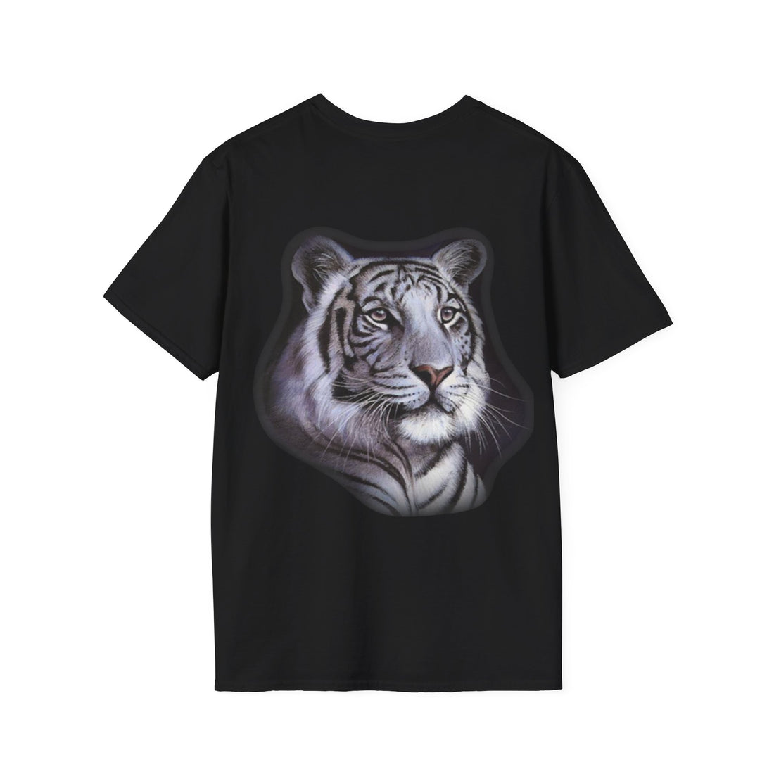 Hello Summer & Tiger in Back Unisex Softstyle T-Shirt