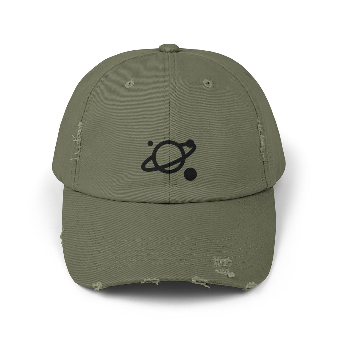 Unisex Distressed Saturn Cap