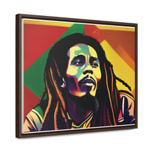 Colored Bob Marley Canvas Wraps, Horizontal Frame
