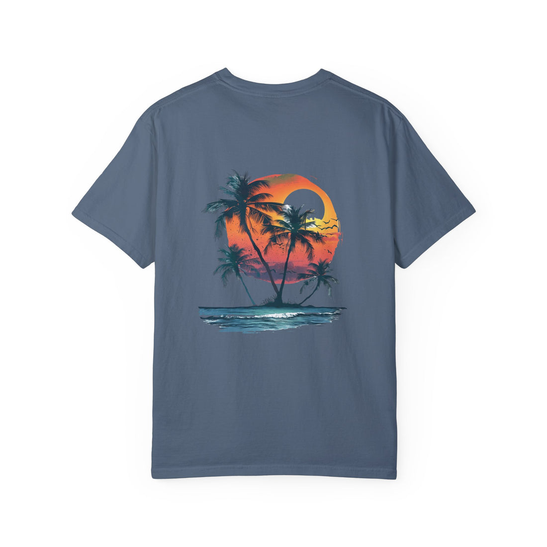 Hello Summer Sunset - Unisex Garment-Dyed T-shirt