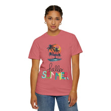 Hello Summer Sunset - Unisex Garment-Dyed T-shirt