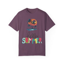Hello Summer Sunset - Unisex Garment-Dyed T-shirt
