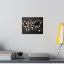 Motherboard map, World Map Matte Canvas, Stretched, 0.75