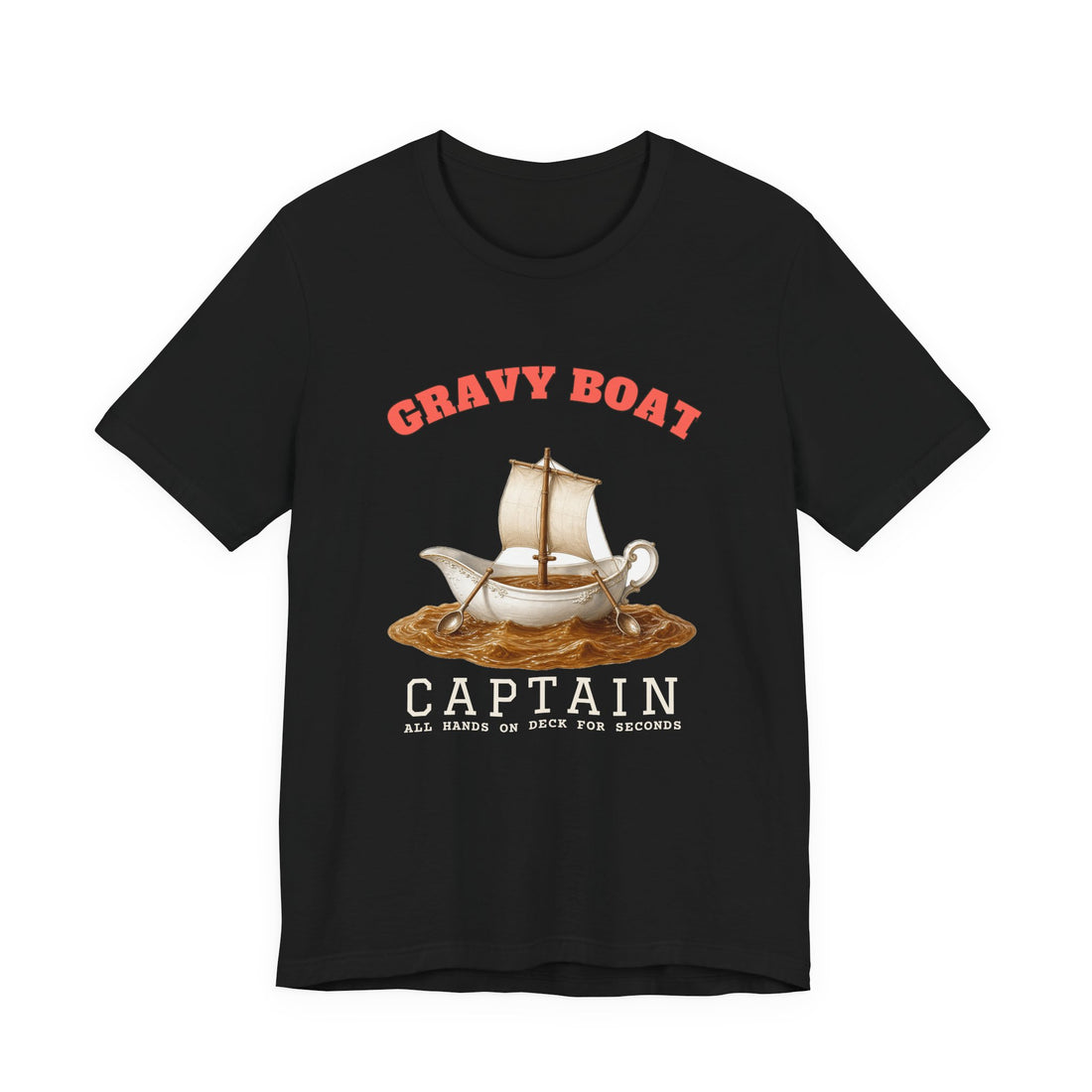 Gravy Boat Captain funny t-shirt, view 3