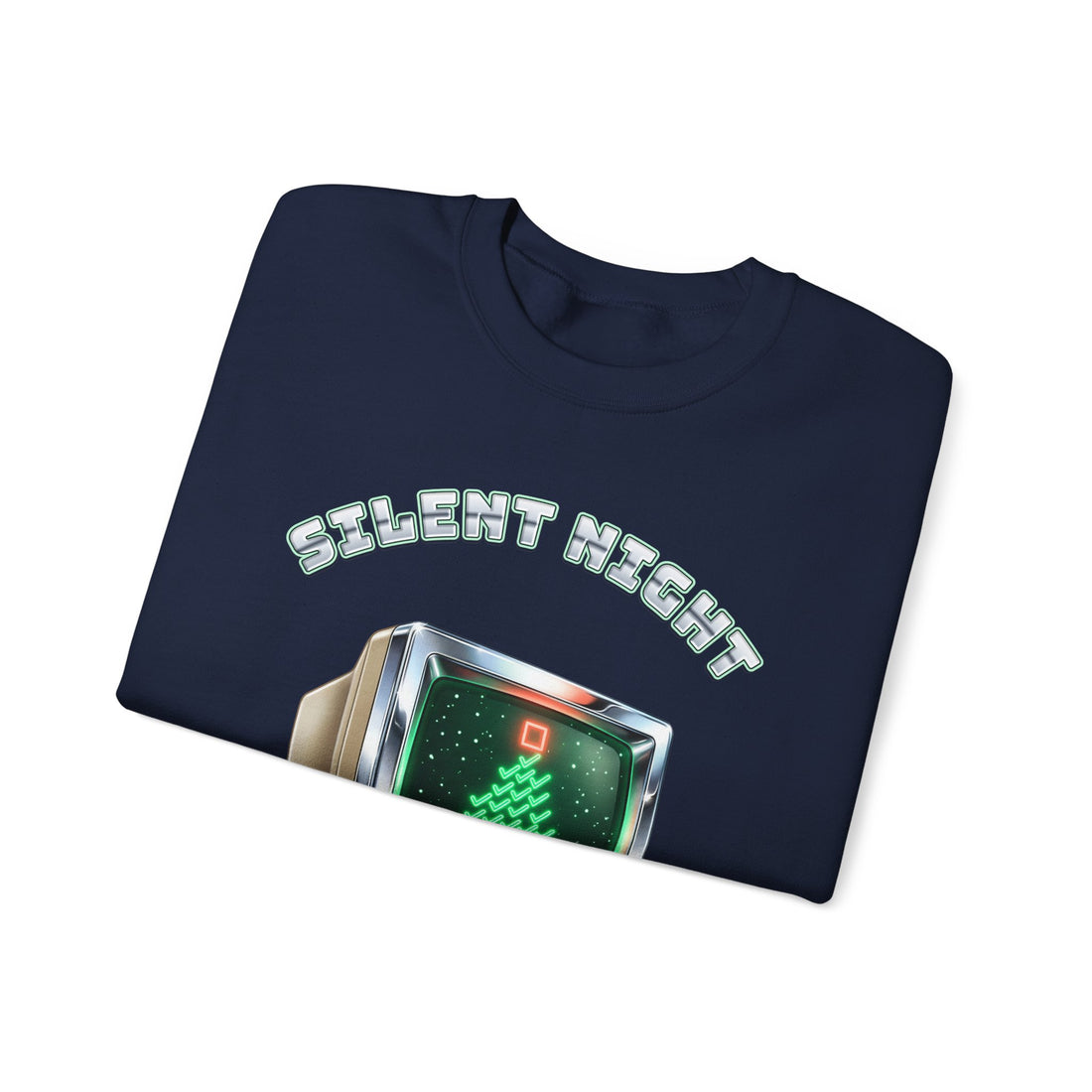 programmer Christmas sweatshirt Silent Night Passing Build, dark color by Inkida, view 15