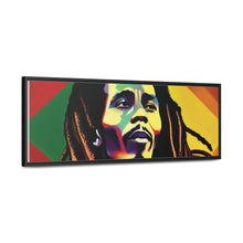 Colored Bob Marley Canvas Wraps, Horizontal Frame