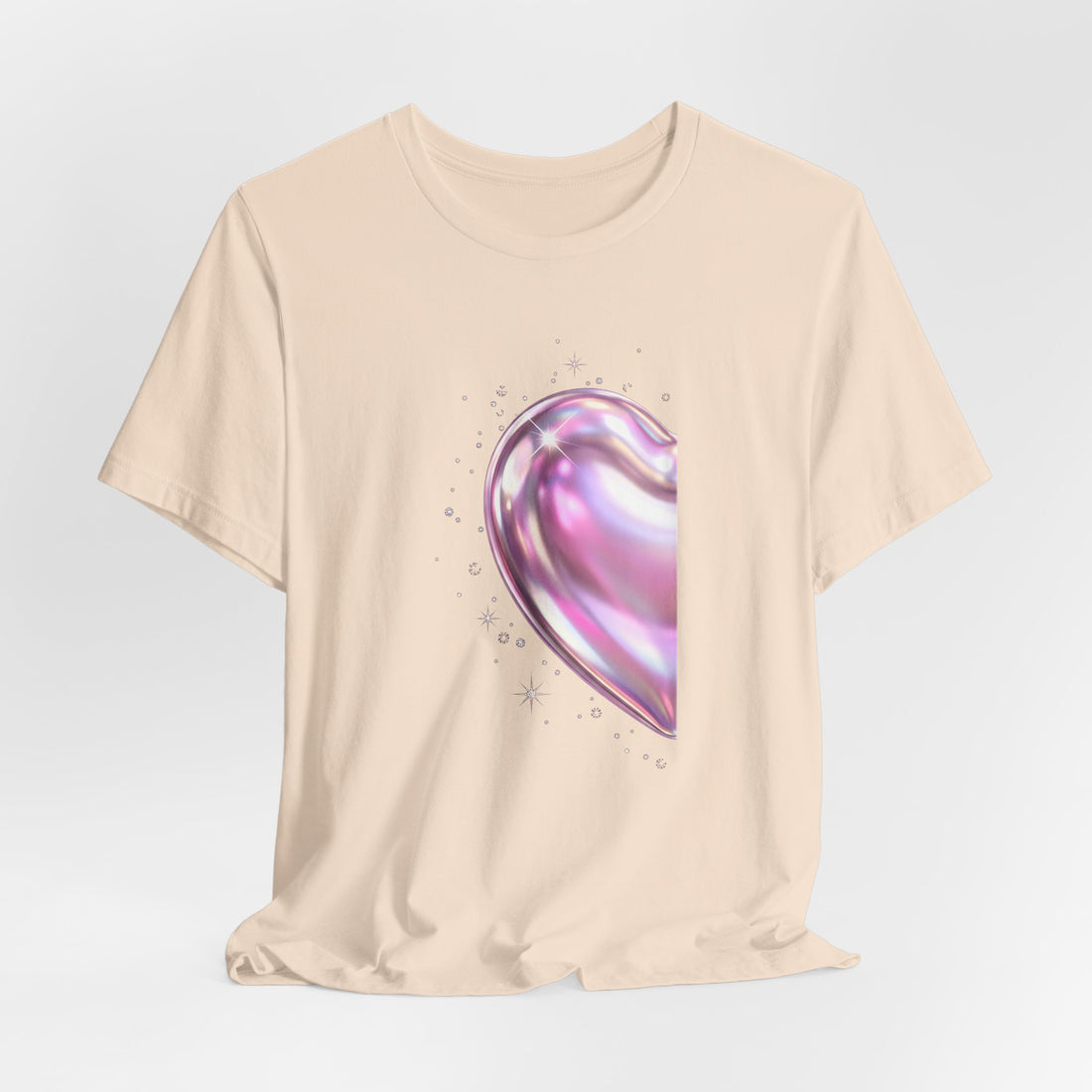 Split Heart matching couples t-shirt left half by Inkida, view 16
