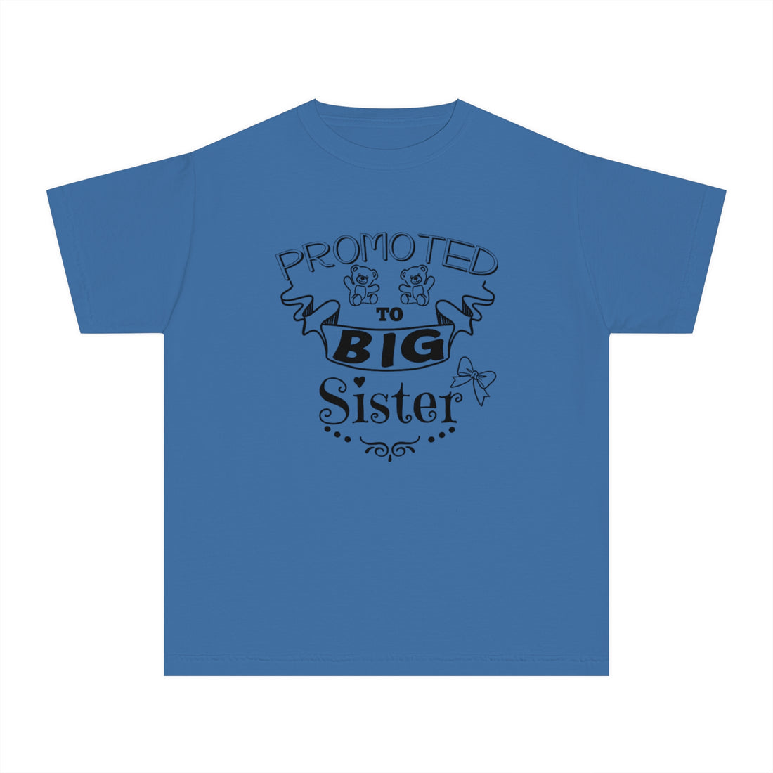 Promoted To Big Sister Youth Midweight Tee