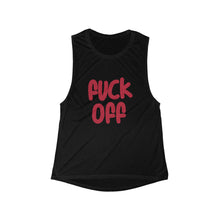 Fuck Off Women's Flowy Scoop Muscle Tank