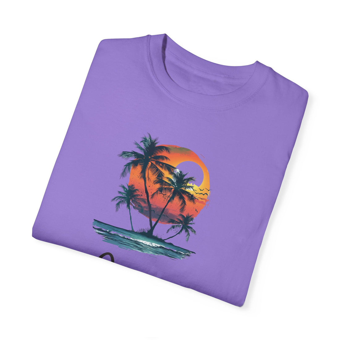 Hello Summer Sunset - Unisex Garment-Dyed T-shirt