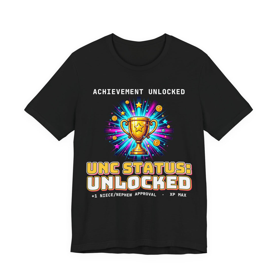 Unc Status Unlocked Funny Uncle T-Shirt by Inkida