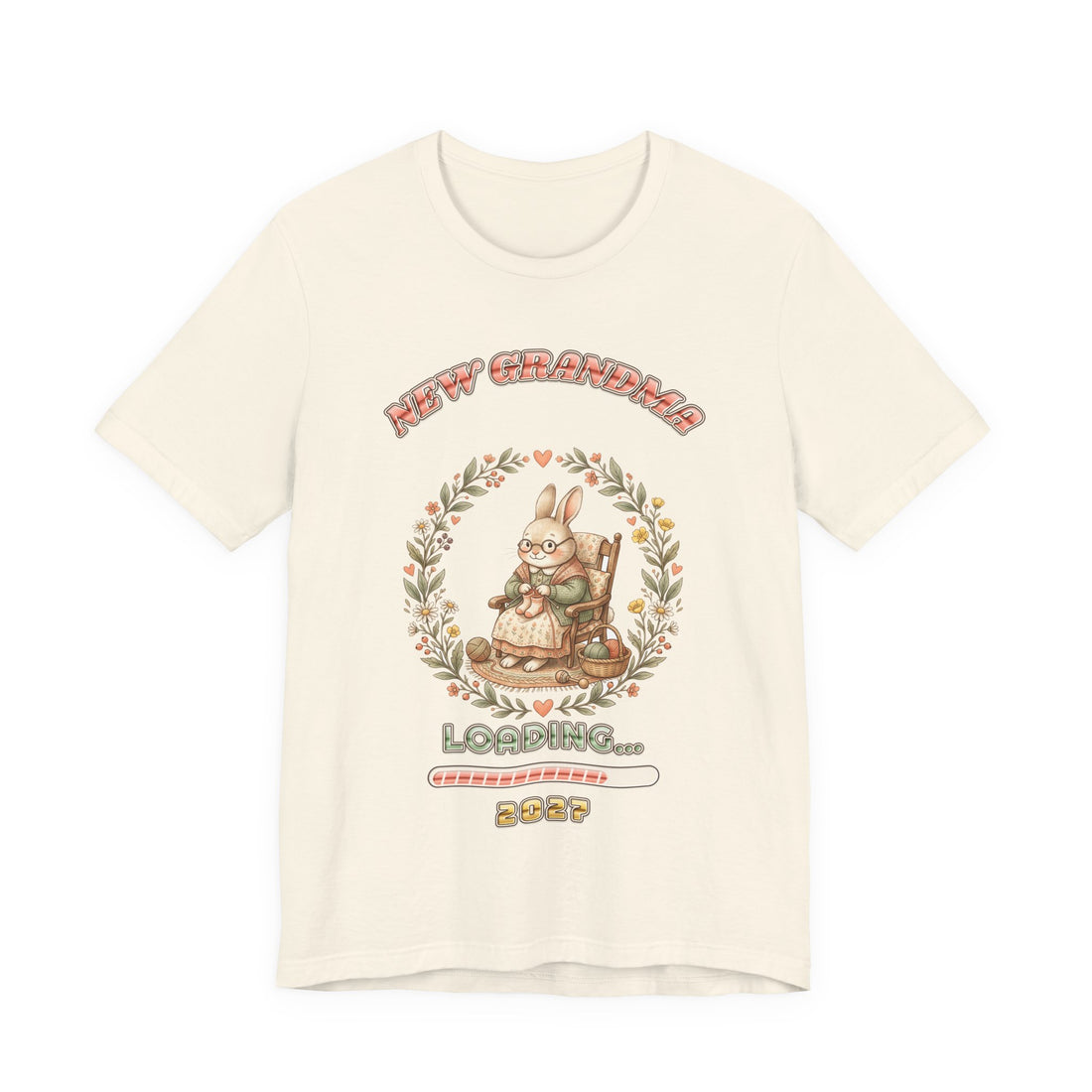 New Grandma Loading 2027 pregnancy announcement t-shirt by Inkida, view 3