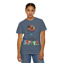 Hello Summer Sunset - Unisex Garment-Dyed T-shirt