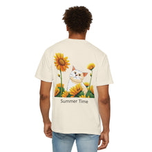 Summer Time - Sunshine Unisex Garment-Dyed T-shirt Love My Cat