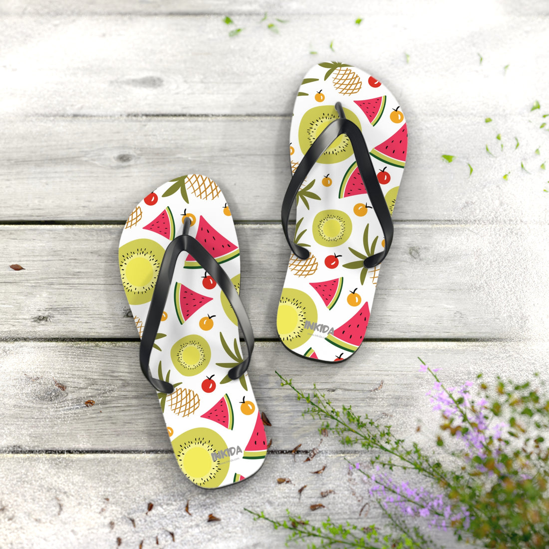 Summer Fruits Flip Flops
