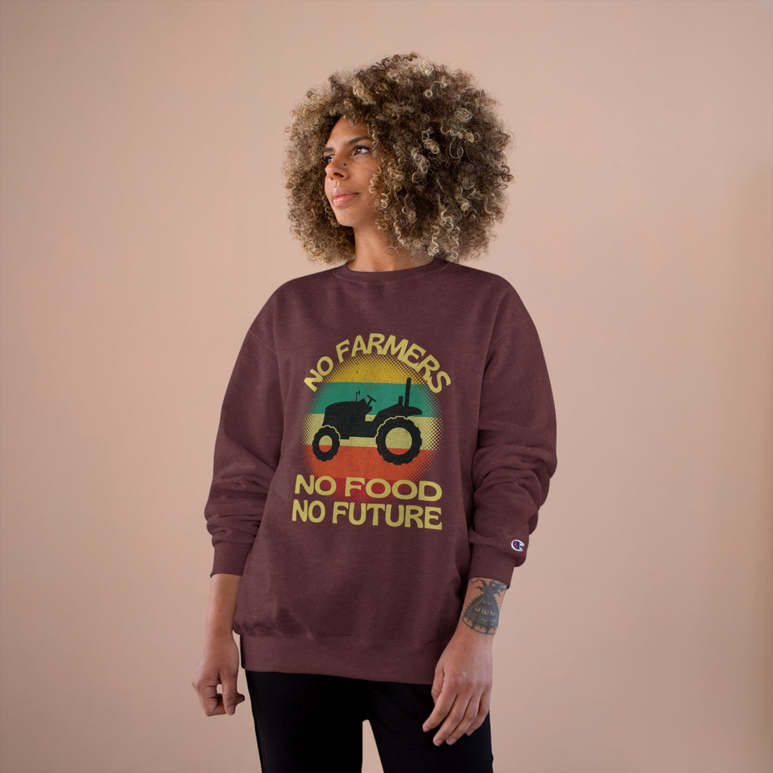 No Farmers No Food Champion Sweatshirt