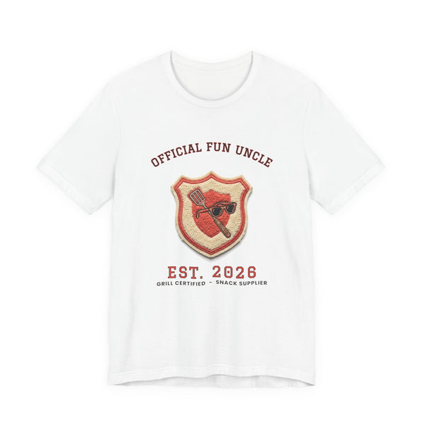 Official Fun Uncle, Est. 2026 funny t-shirt by Inkida