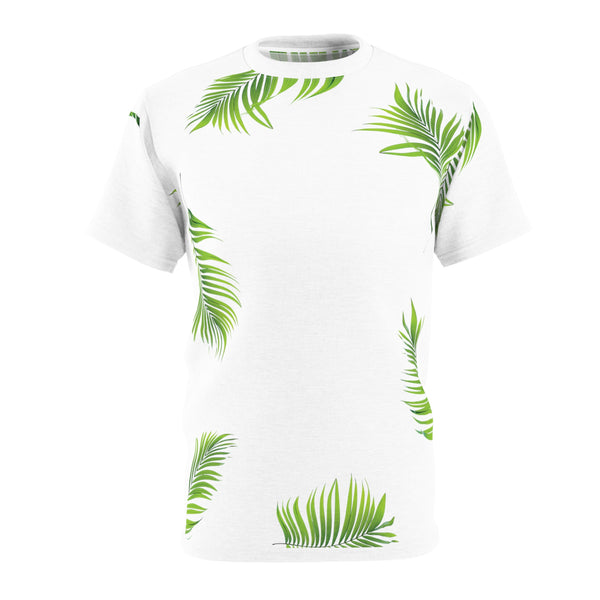 Summer Tropical Green Palm Leaves Unisex Tee