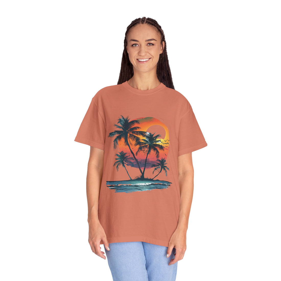 Summer Time - Sunshine Unisex Garment-Dyed T-shirt Love My Cat