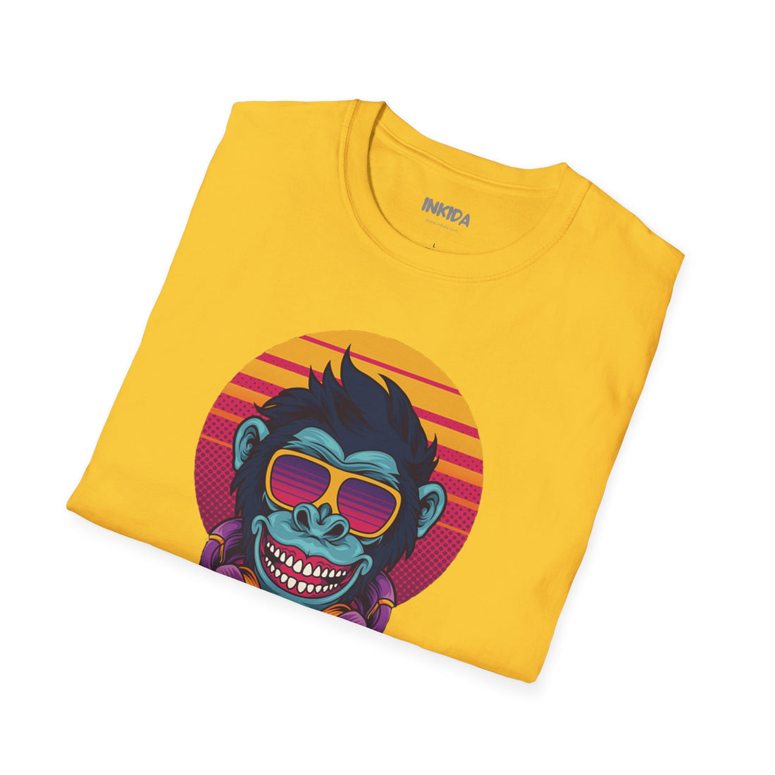 Good Vibes colorful graphic t-shirt by Inkida, view 18