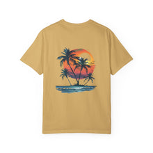 Hello Summer Sunset - Unisex Garment-Dyed T-shirt
