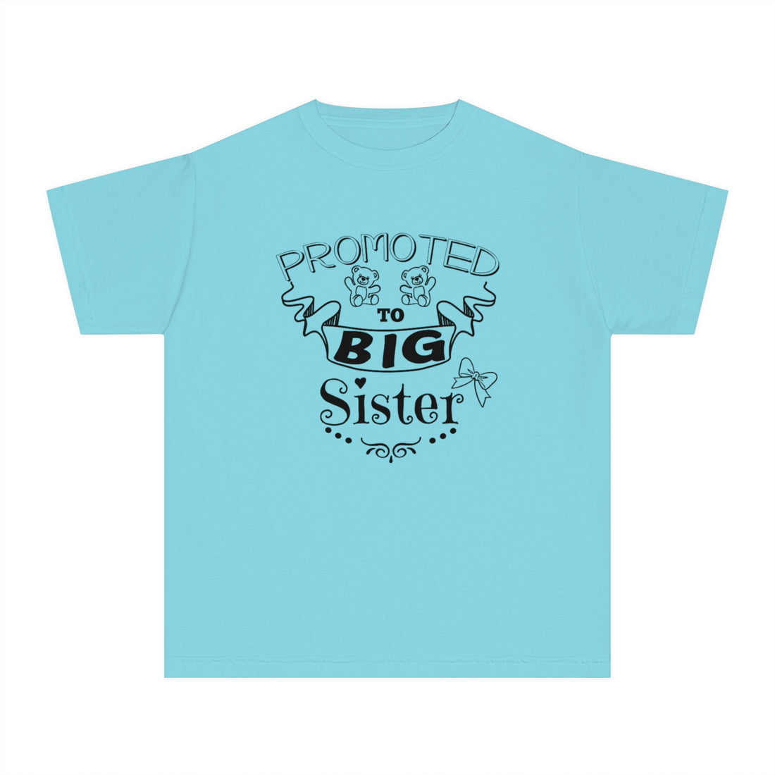 Promoted To Big Sister Youth Midweight Tee