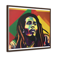 Colored Bob Marley Canvas Wraps, Horizontal Frame