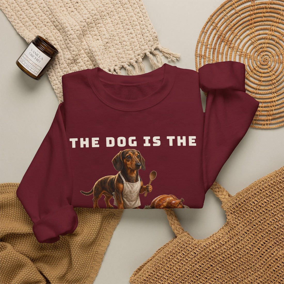The Dog Is the Real Host This Year Sweatshirt