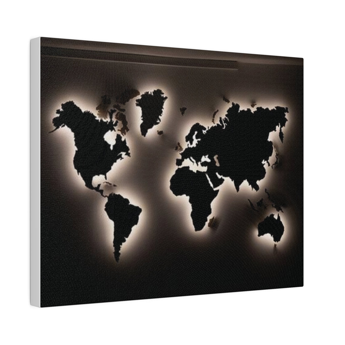 Motherboard map, World Map Matte Canvas, Stretched, 0.75"